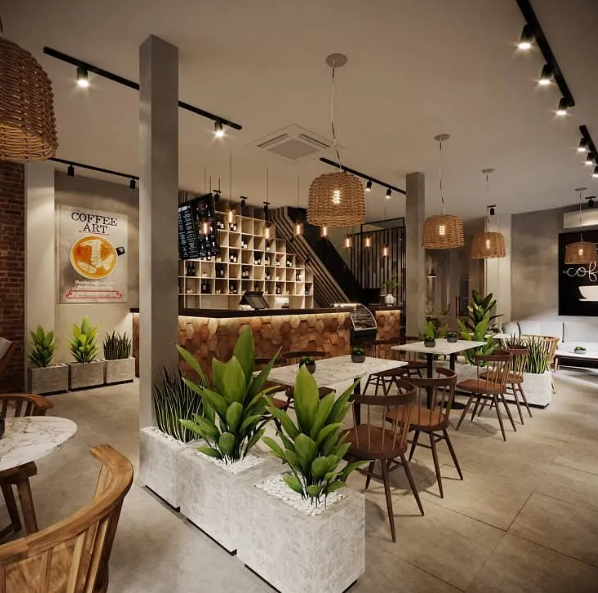 Đèn Trang Trí Quán Cafe