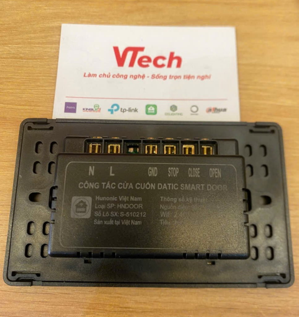 Sơ đồ Chân Công Tắc Cửa Cuốn Hunonic