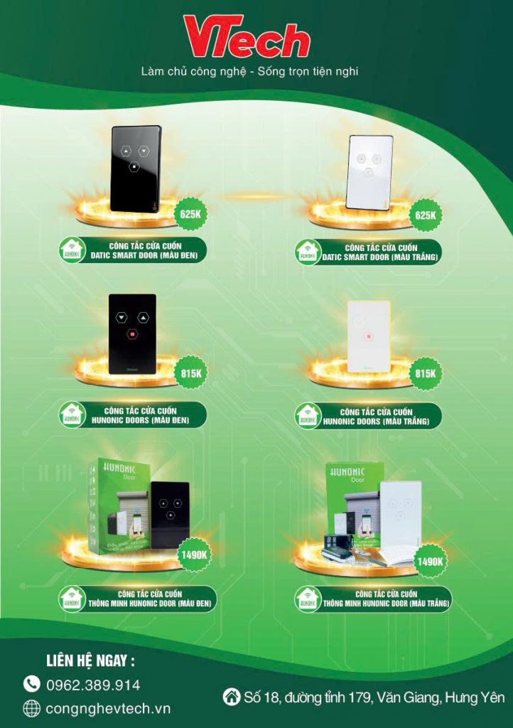 Lắp Công Tắc Cửa Cuốn Thông Minh ở Hưng Yên